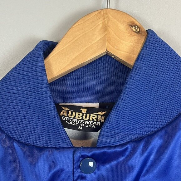 Wal-Mart Satin Vintage Baseball Jacket Risk Control Team Patch Size Medium - Picture 3 of 7